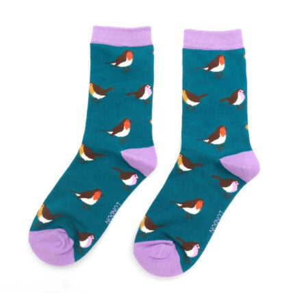 Bamboo Socks For Women - Multi Robins
