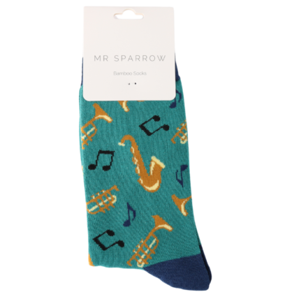 Bamboo Socks For Men - Brass Band