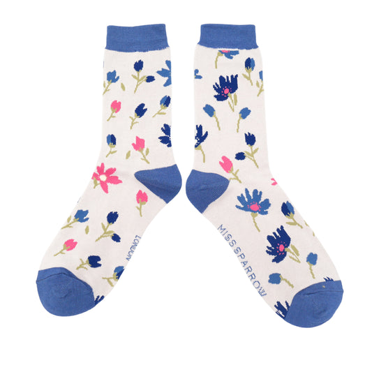 Bamboo Socks For Women - Ditsy Floral