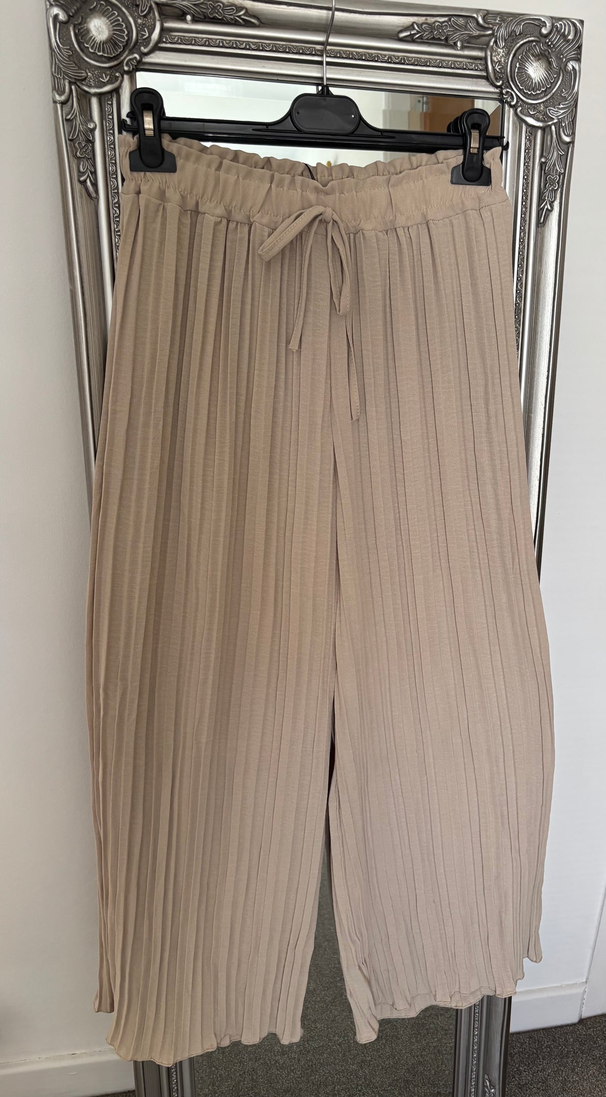 Pleated Palazzo Trousers