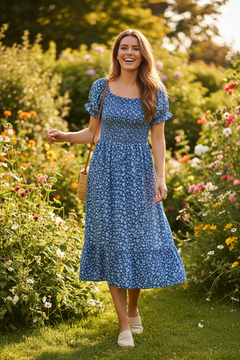Ditsy Daisy Maxi Dress