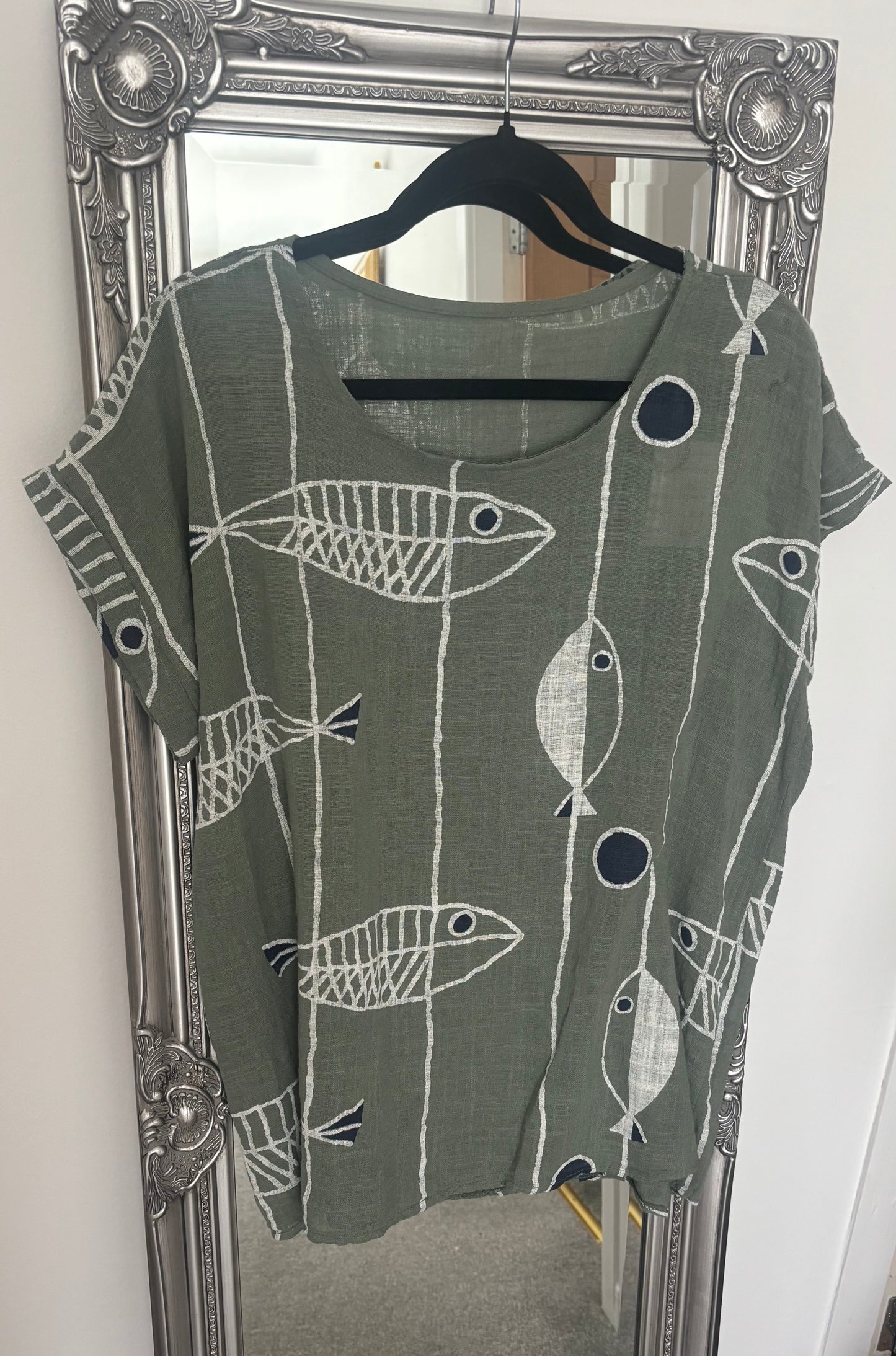 Cotton Fish Print Top
