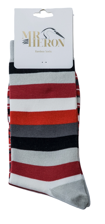 Bamboo Socks For Men - Thick & Thin Stripes