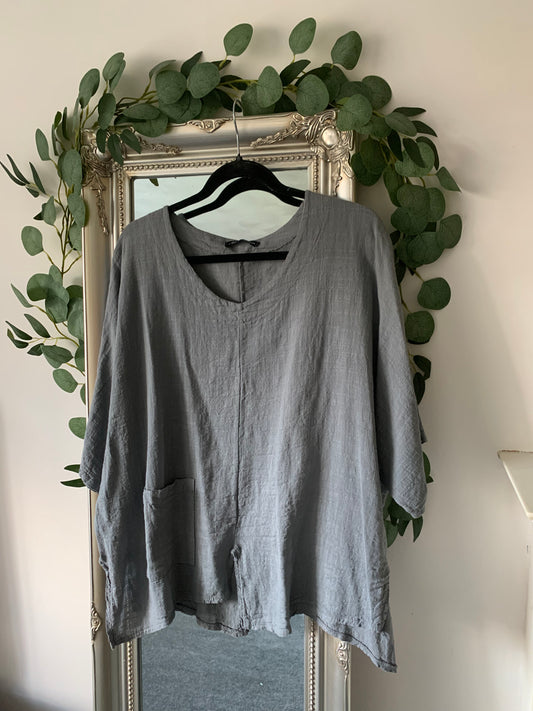 Plain Linen/Cotton Tunic