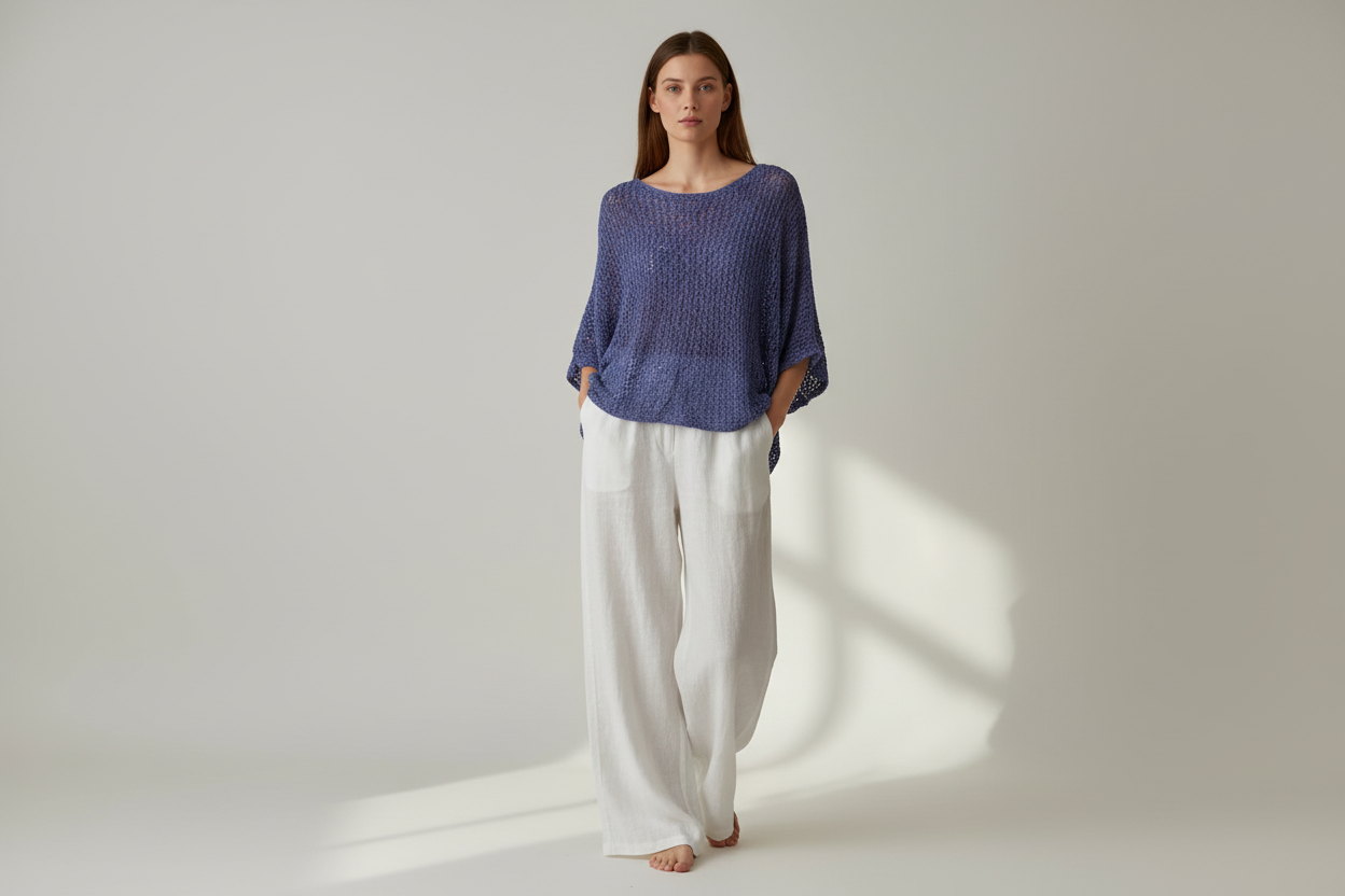 Popcorn Over Top - Mid Blue