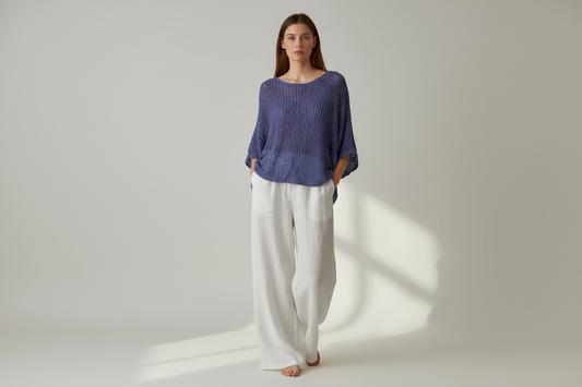 Popcorn Over Top - Mid Blue