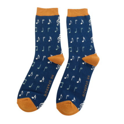 Bamboo Socks For Men - Music Notes