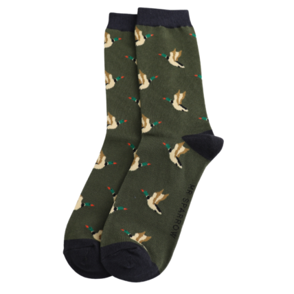 Bamboo Socks For Men - Flying Ducks