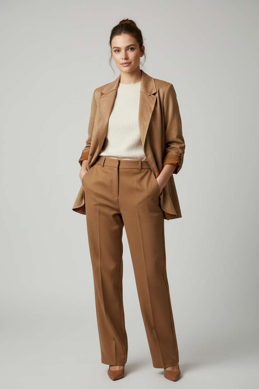 Faux Suede Blazer