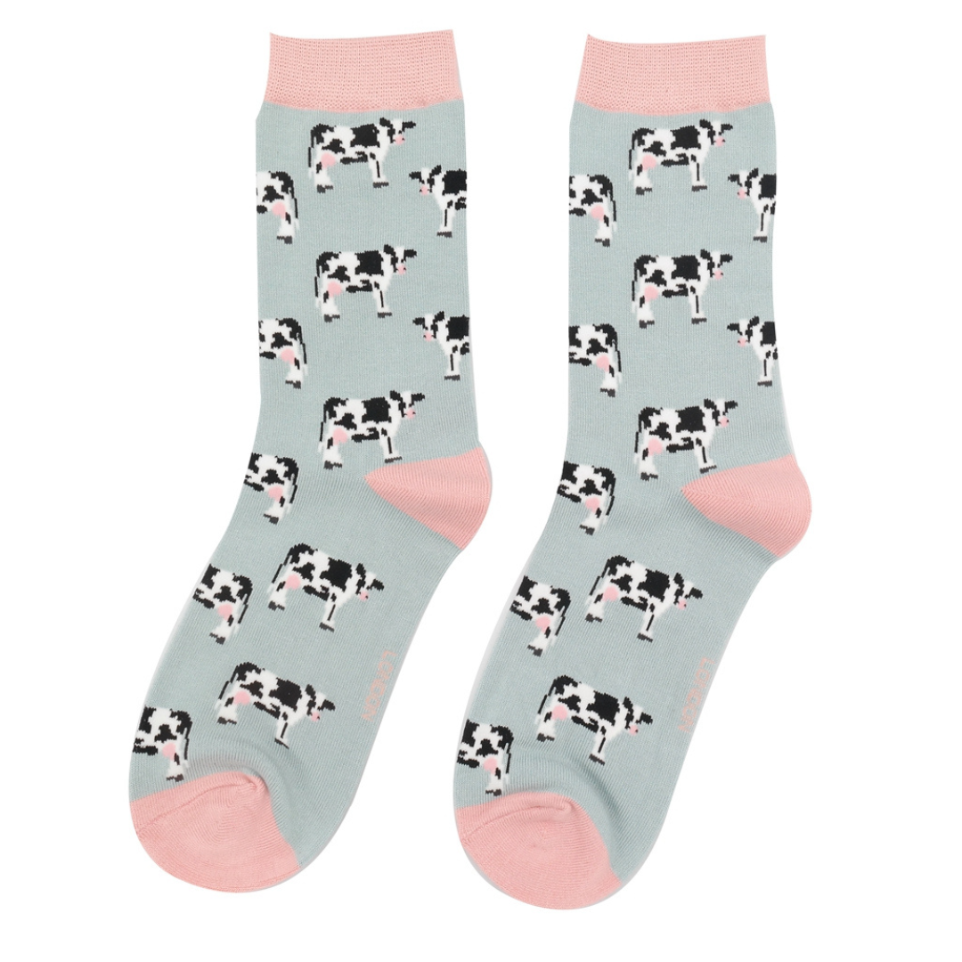 Bamboo Socks For Women - Cows