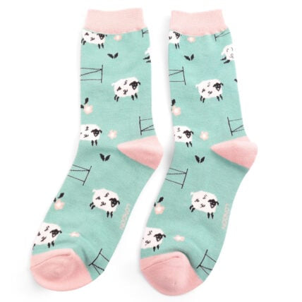 Bamboo Socks For Women - Jumping Sheep