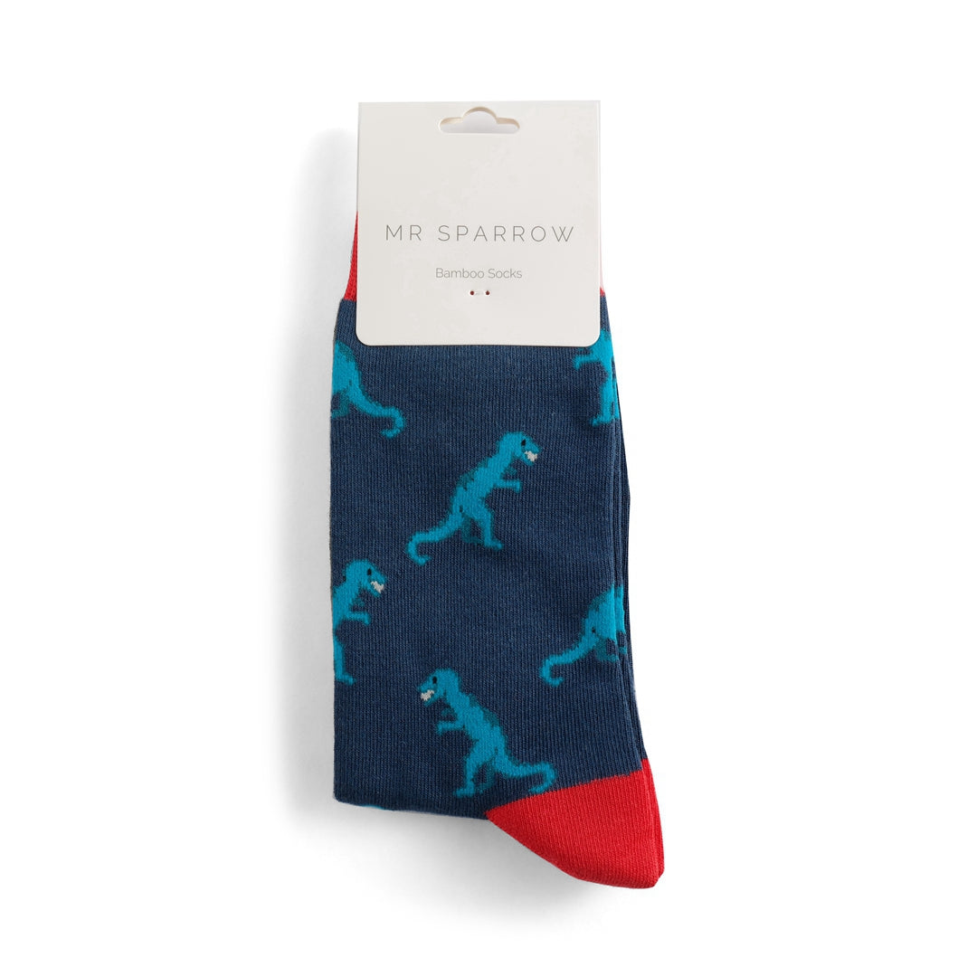 Bamboo Socks For Men - Dinosaurs