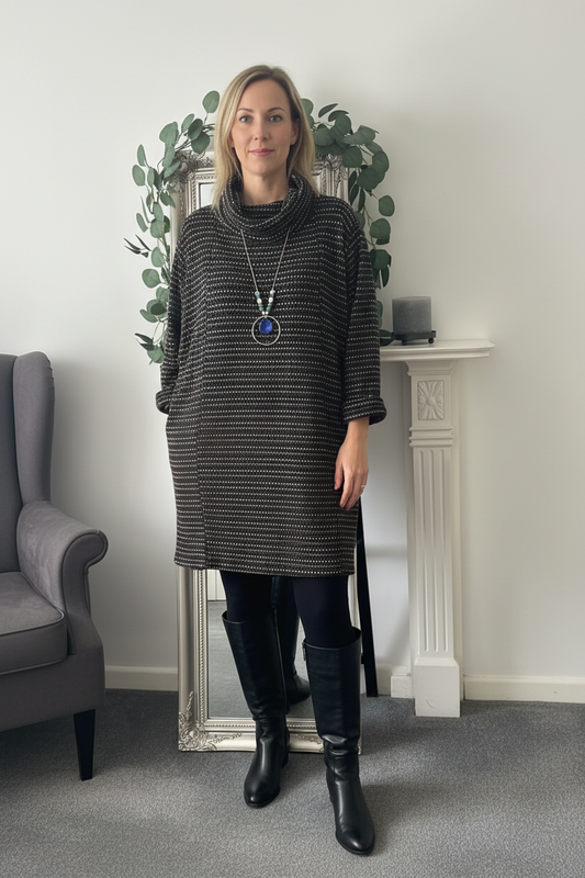 Cowl Neck Cosy Dress