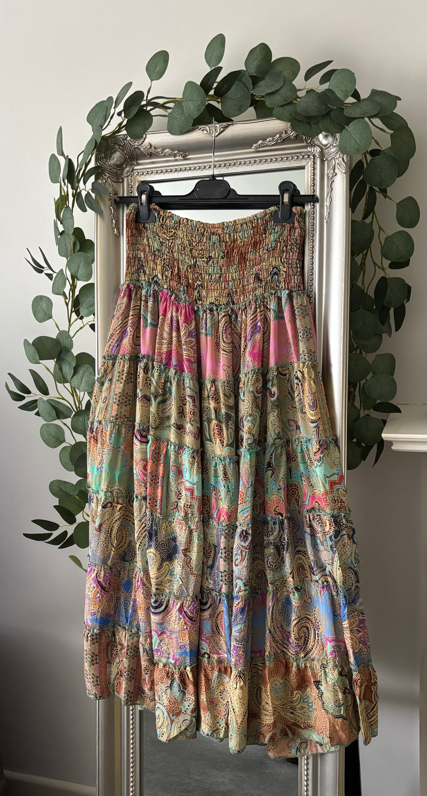 Printed Elasticated Waist Skirt