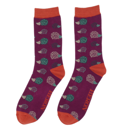Bamboo Socks For Men - Hedgehogs
