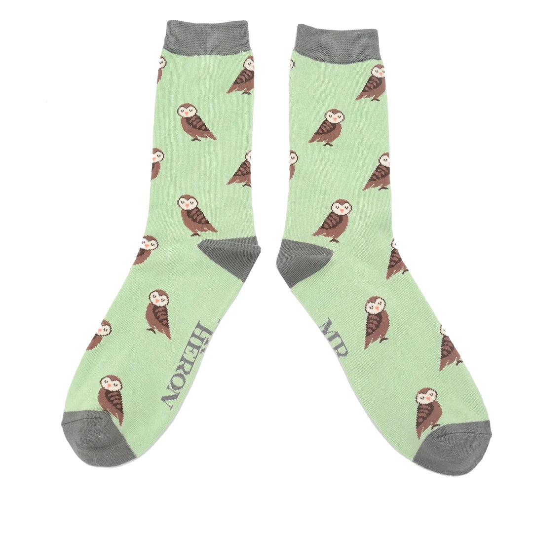 Bamboo Socks For Men - Cute Owls