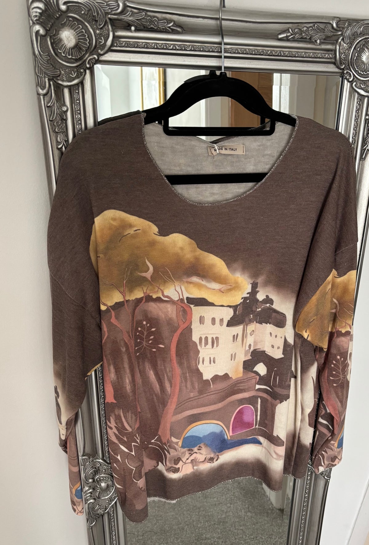 Fine Knit Amalfi Print Jumper