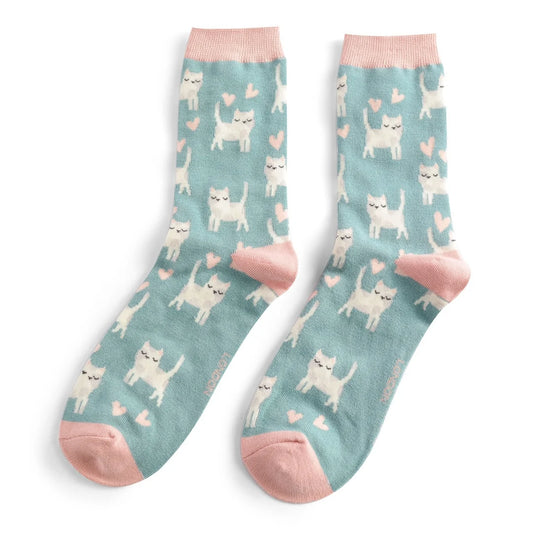 Bamboo Socks For Women - Sleepy Cats