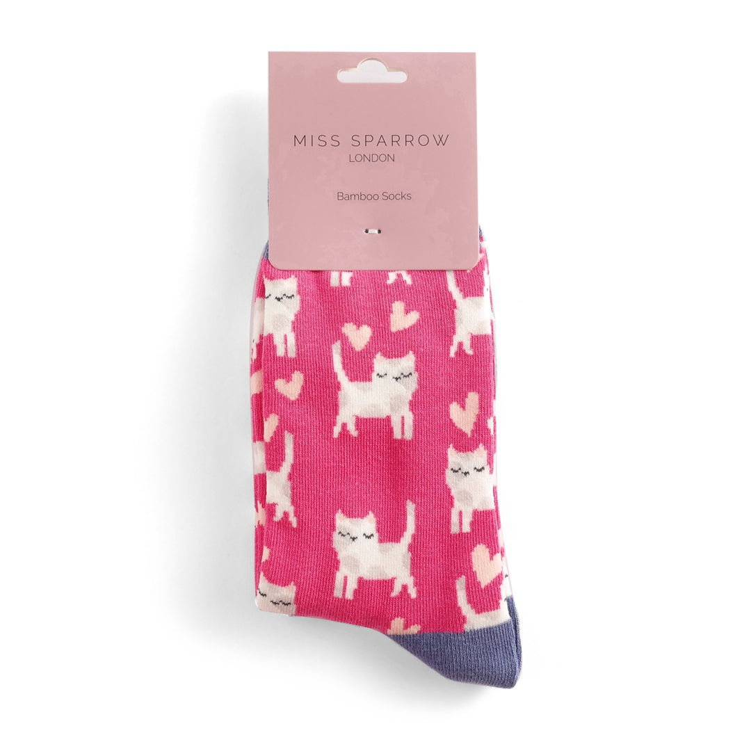 Bamboo Socks For Women - Sleepy Cats