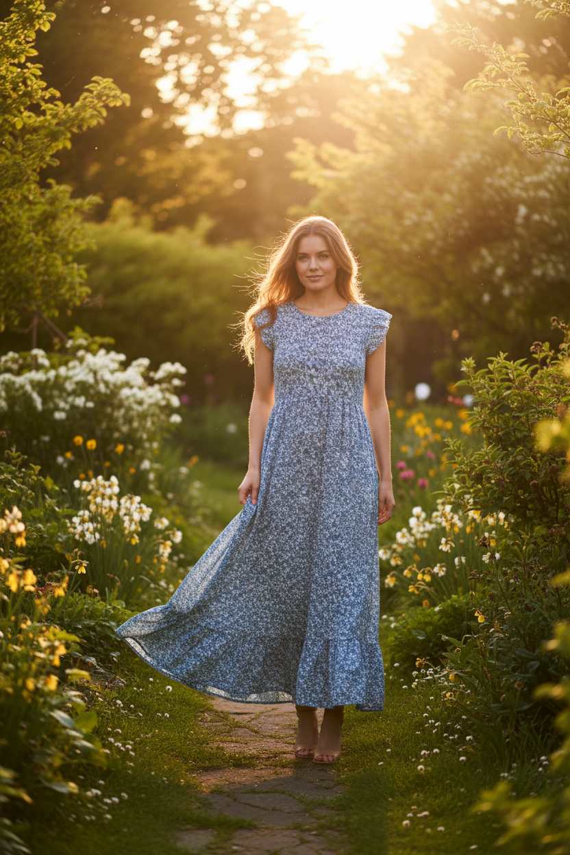 Ditsy Floral Maxi Dress
