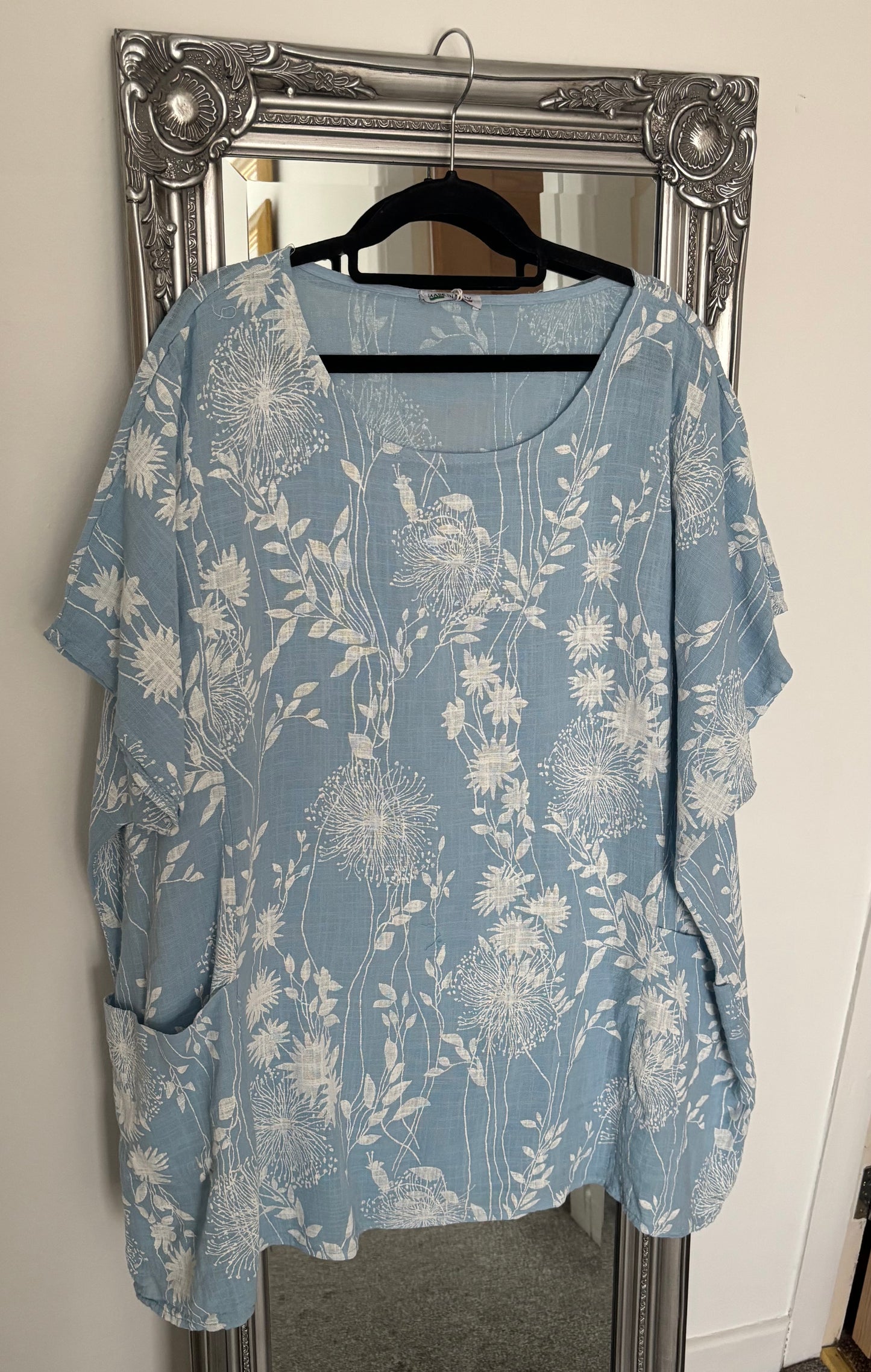 Cotton Plus Size Tunic With Pockets