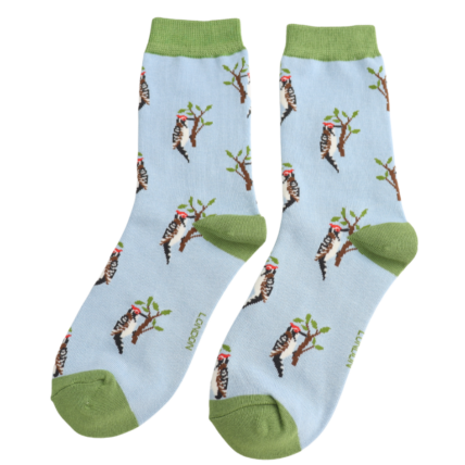 Bamboo Socks For Women - Woodpeckers