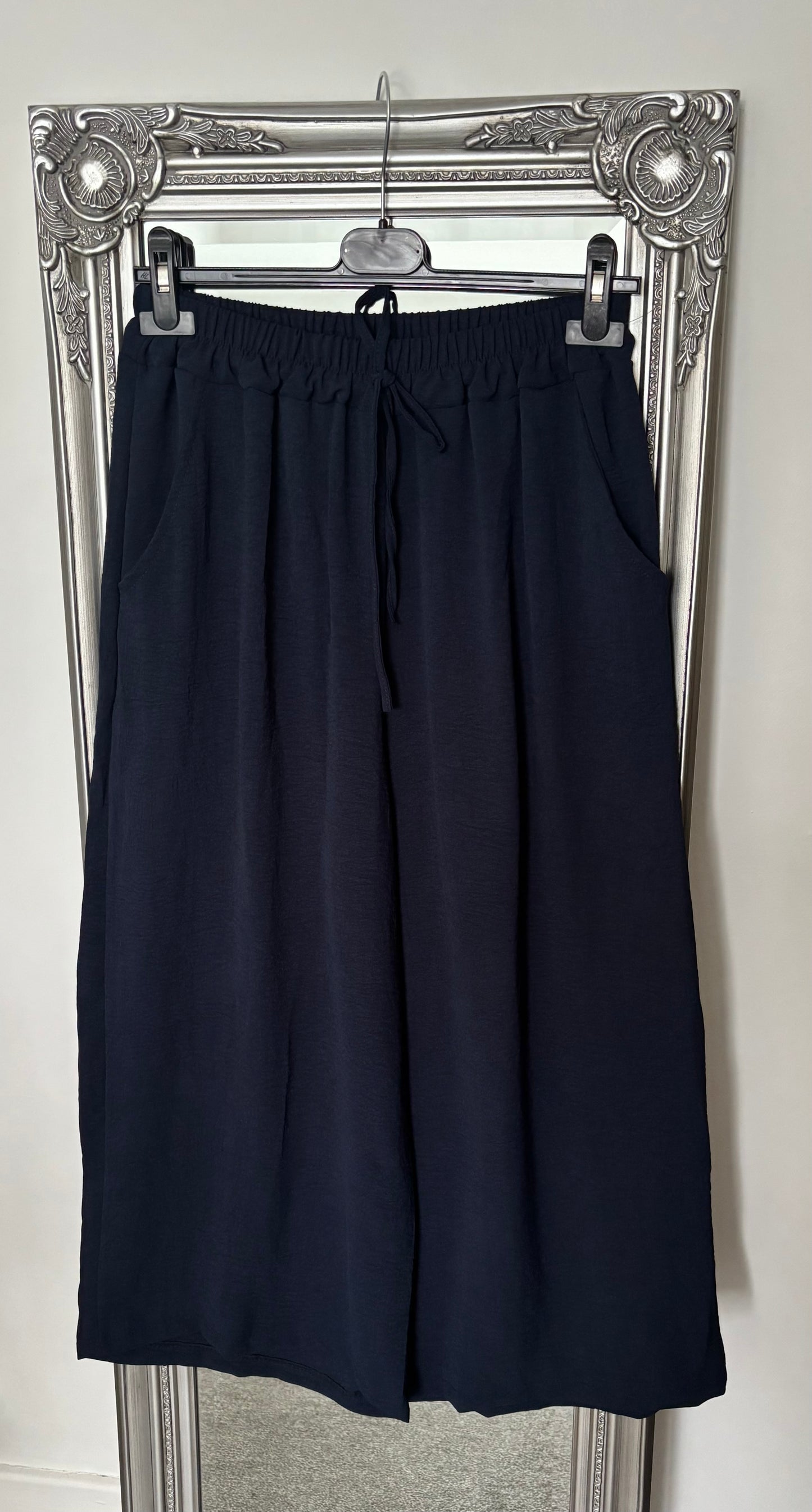 Plain Ankle Grazer Trousers