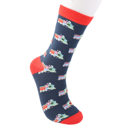 Bamboo Socks For Men - Trains