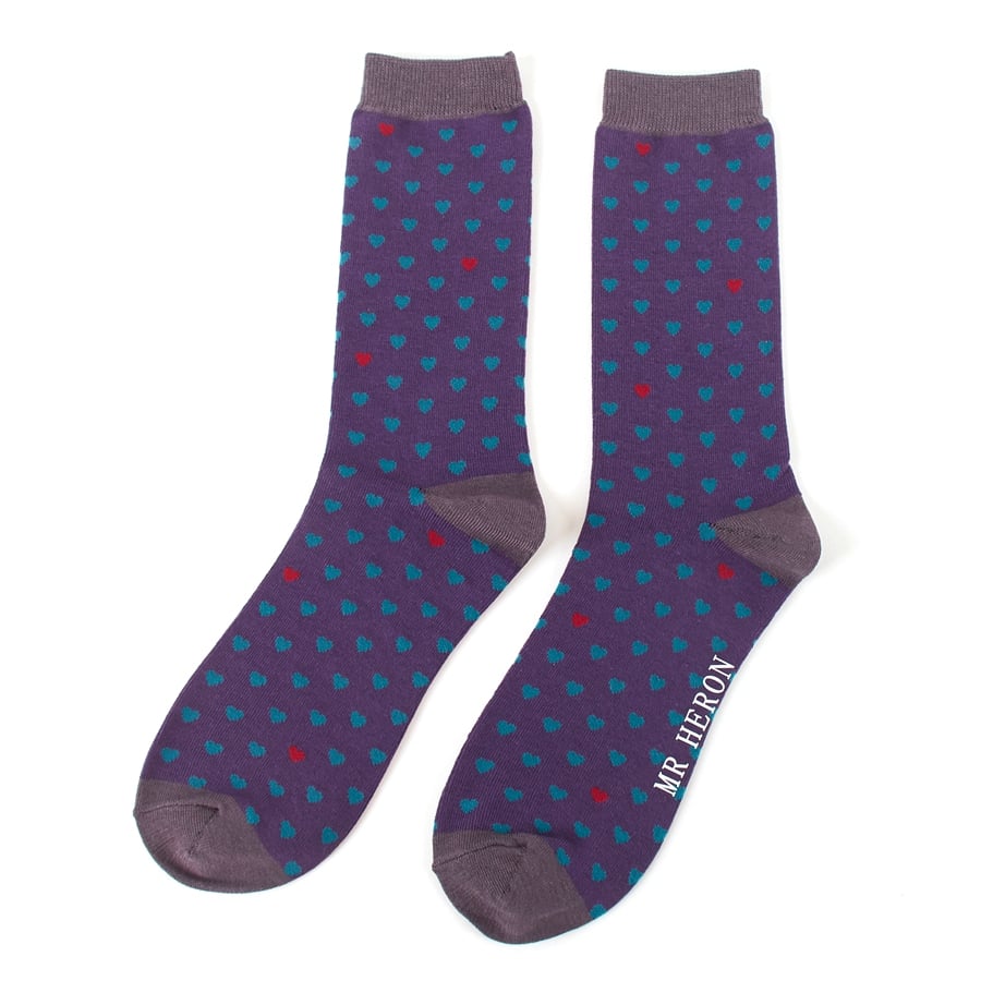 Bamboo Socks For Men - Little Hearts