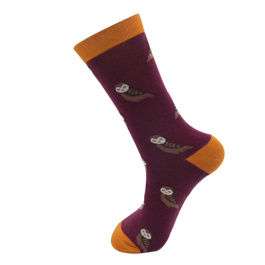 Bamboo Socks For Men - Cute Owls