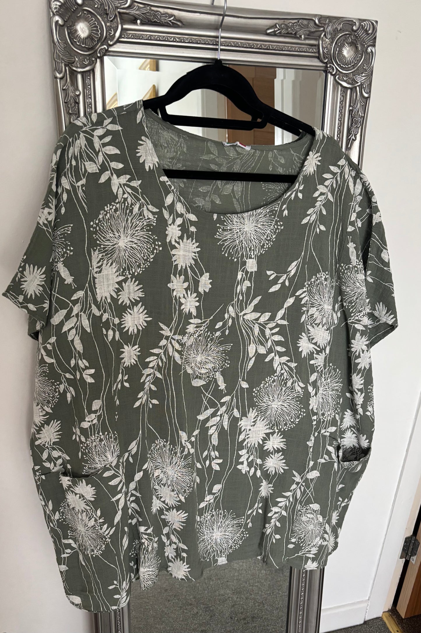 Cotton Plus Size Tunic With Pockets