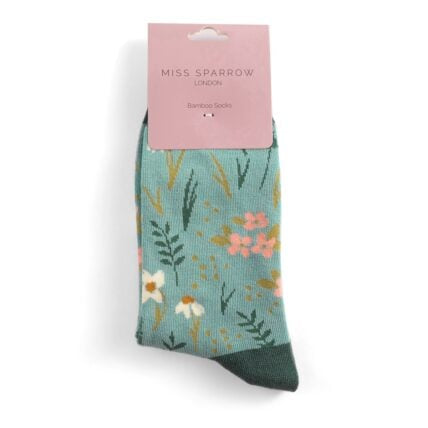 Bamboo Socks For Women - Floral Meadow