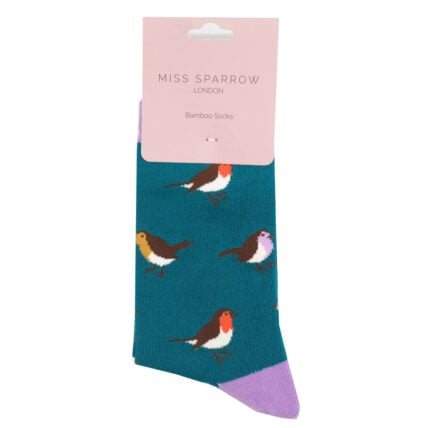 Bamboo Socks For Women - Multi Robins