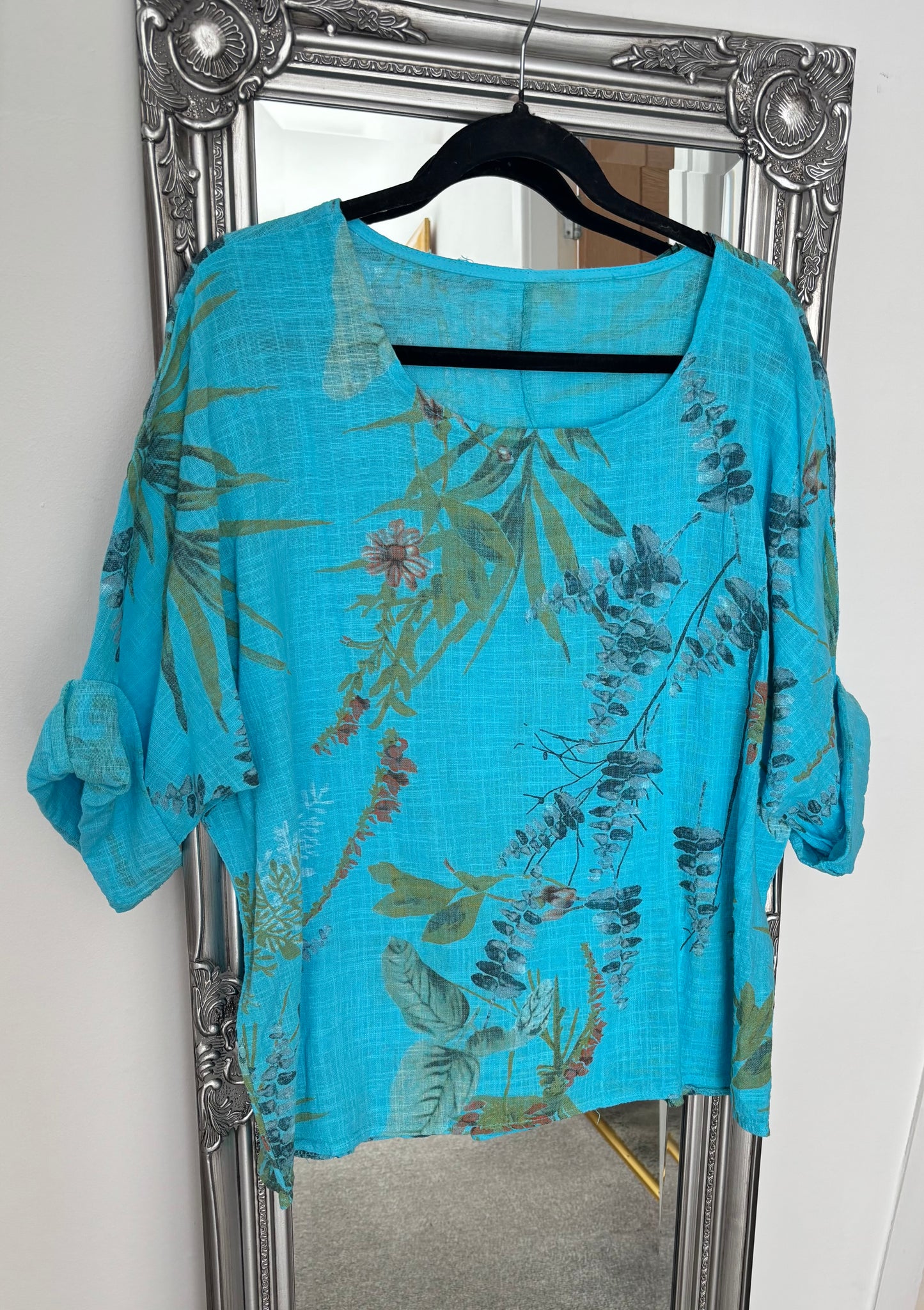 Cotton Wisteria Print Tunic