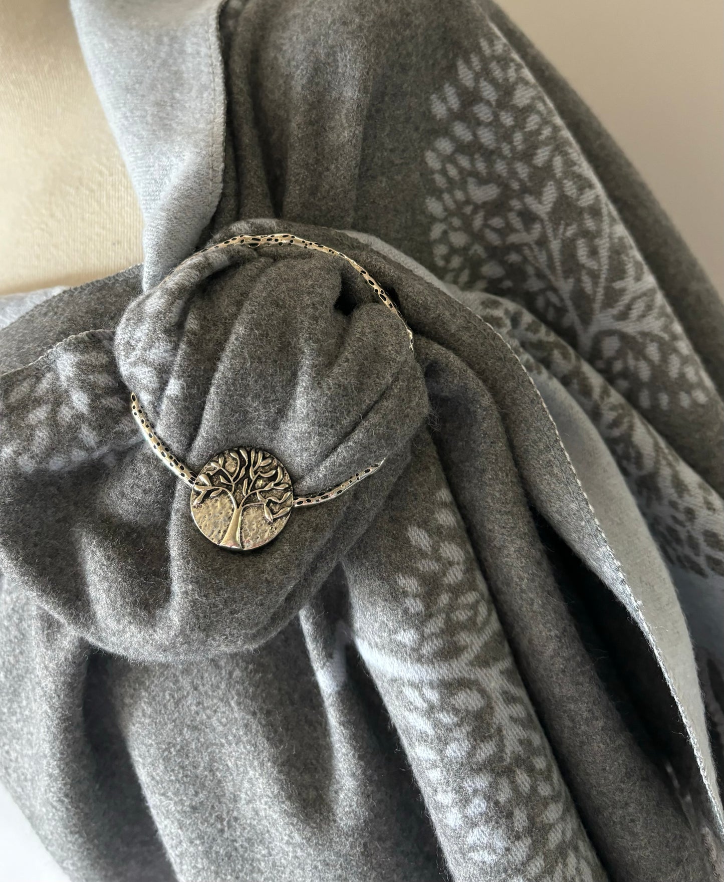 Tree of Life Scarf Ring