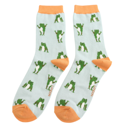 Bamboo Socks For Women - Happy Frogs