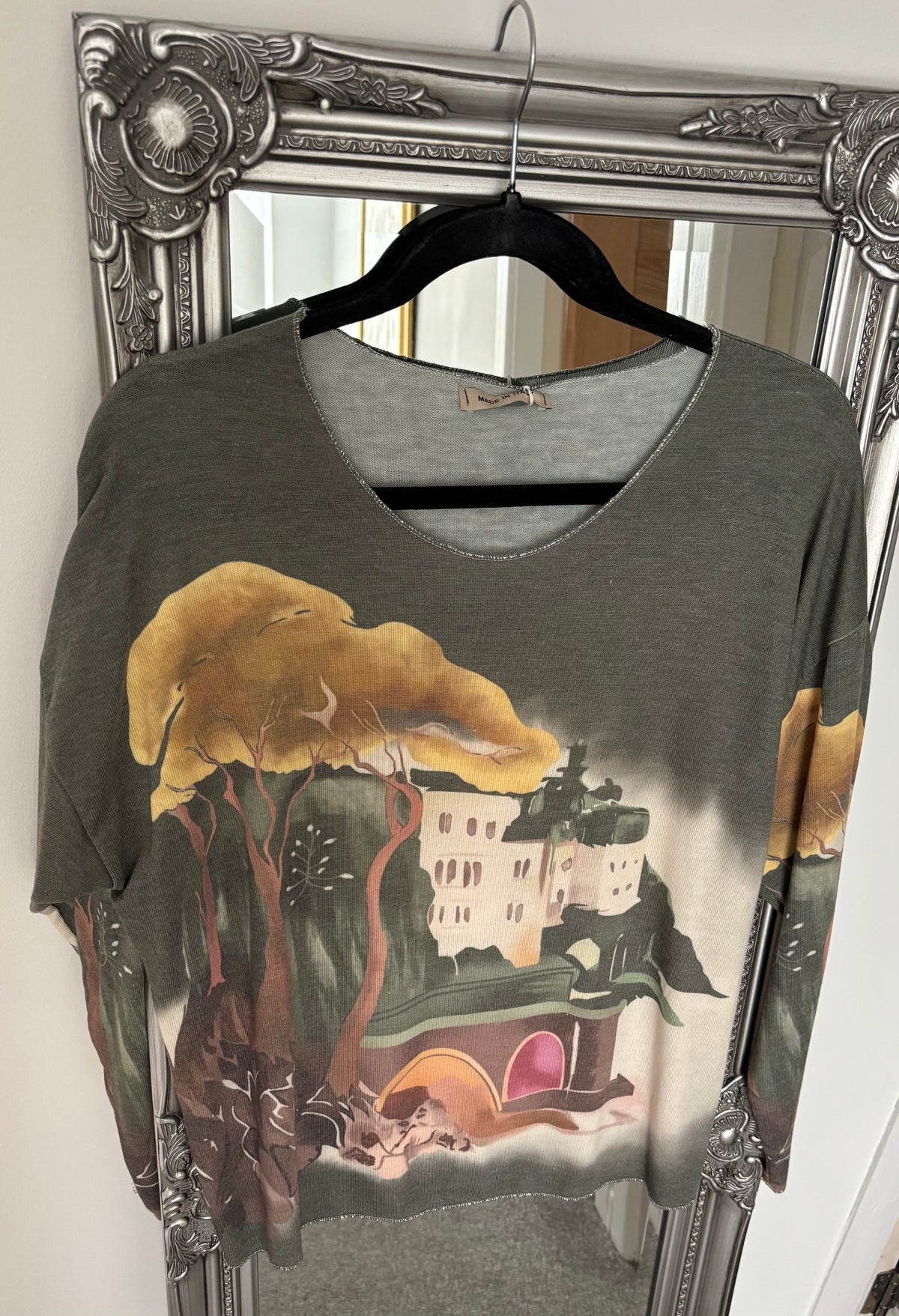 Fine Knit Amalfi Print Jumper