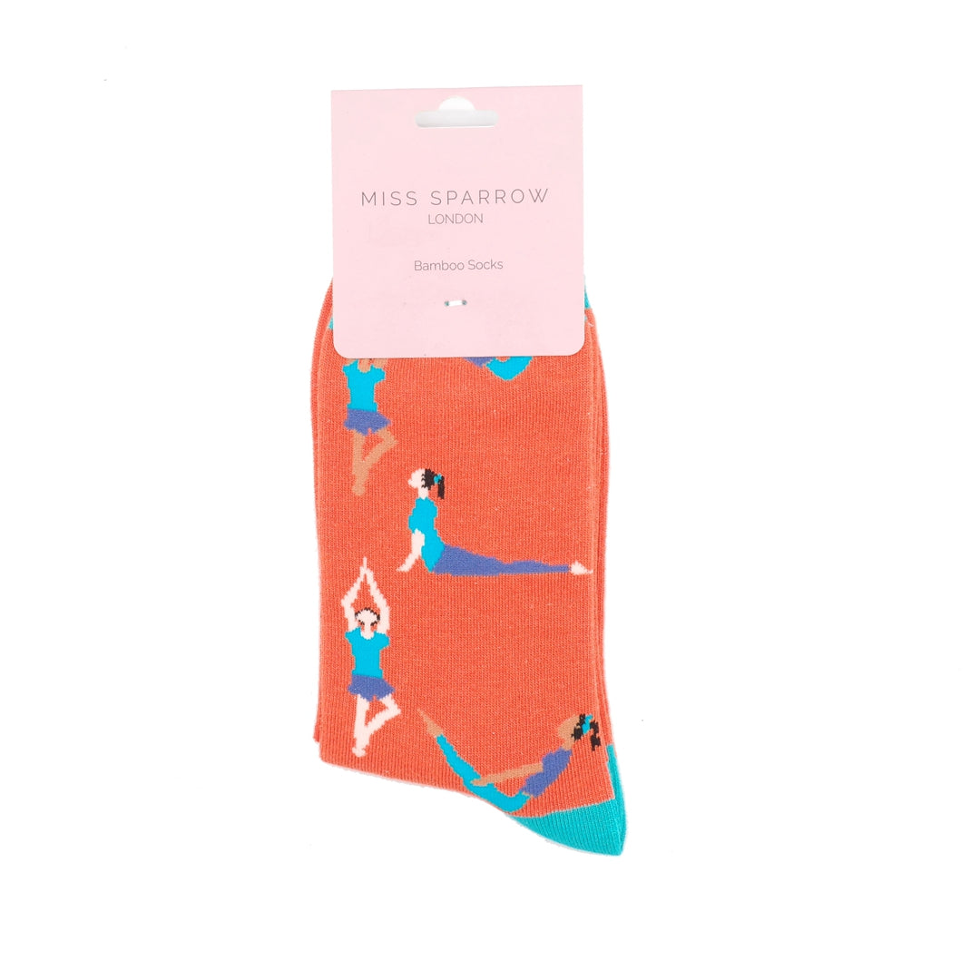 Bamboo Socks For Women - Yoga Poses