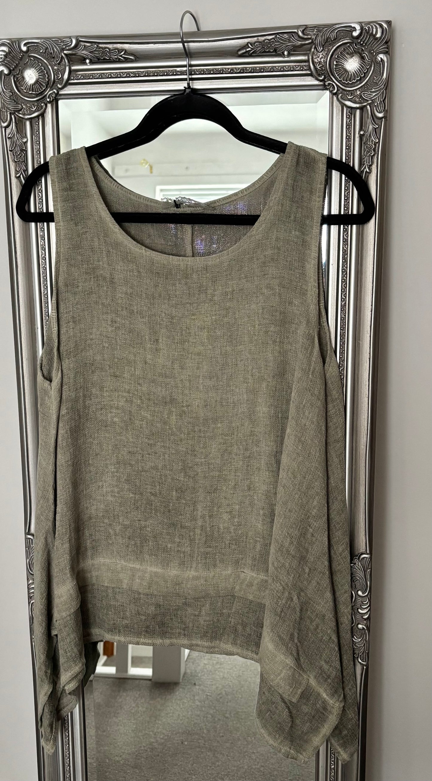 Sleeveless Cotton/Linen Tunic
