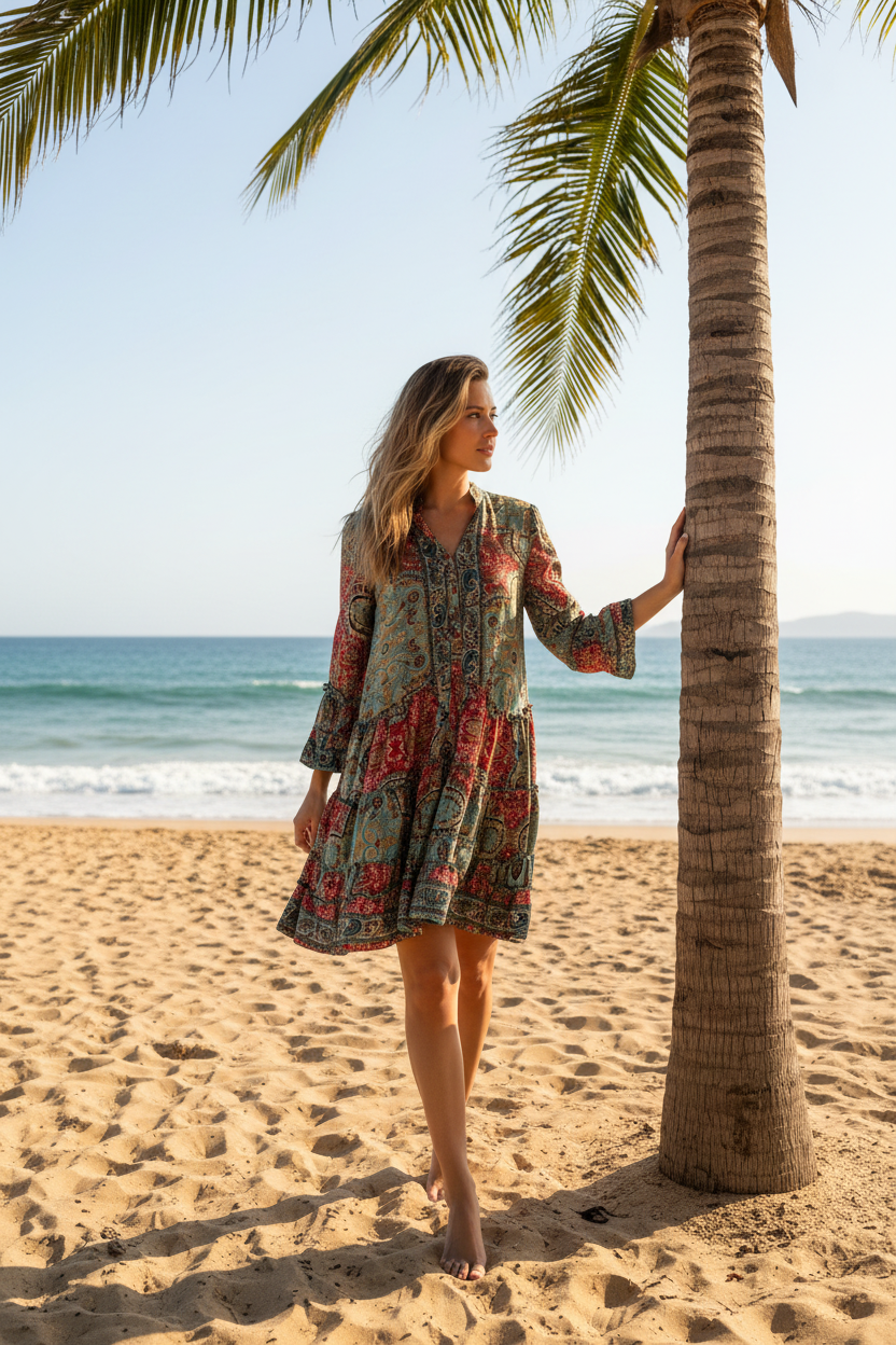Silk Boho Tunic/Dress