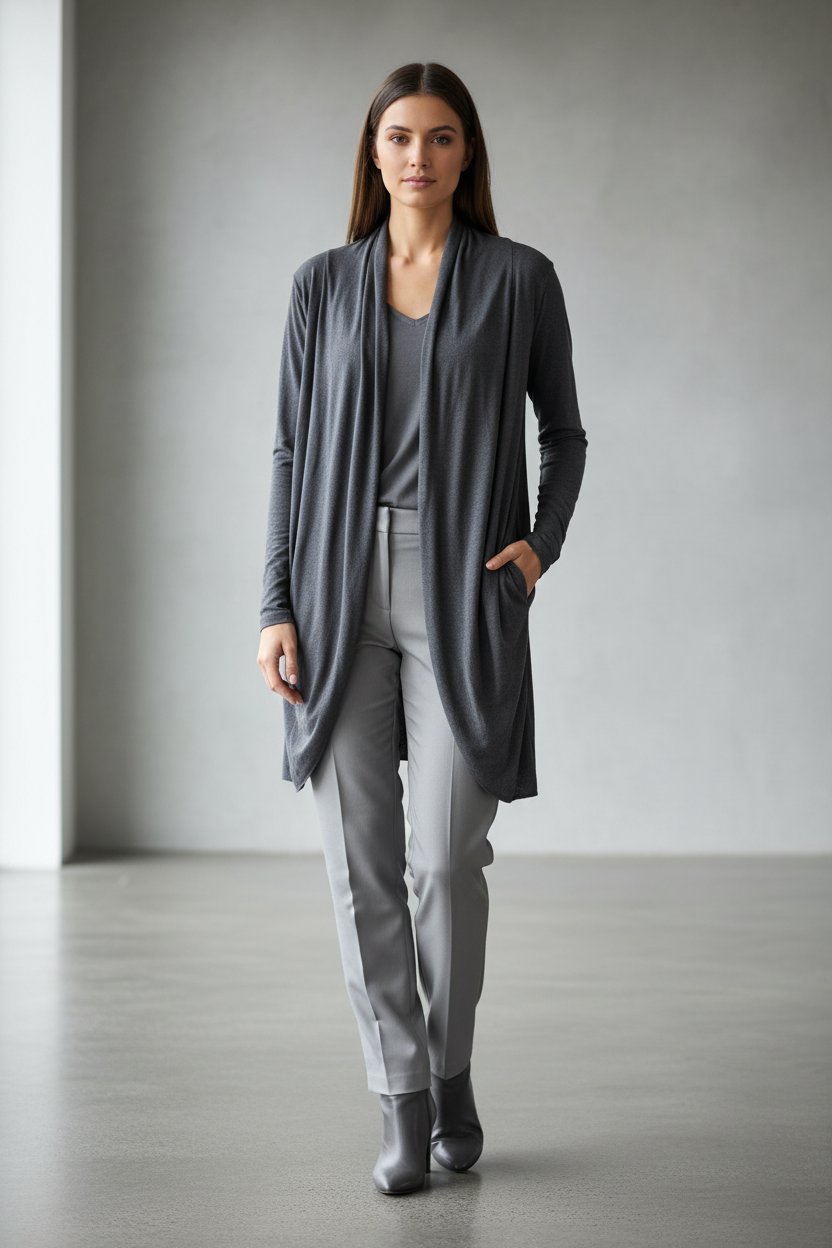 Edge To Edge Fine Knitted Jacket
