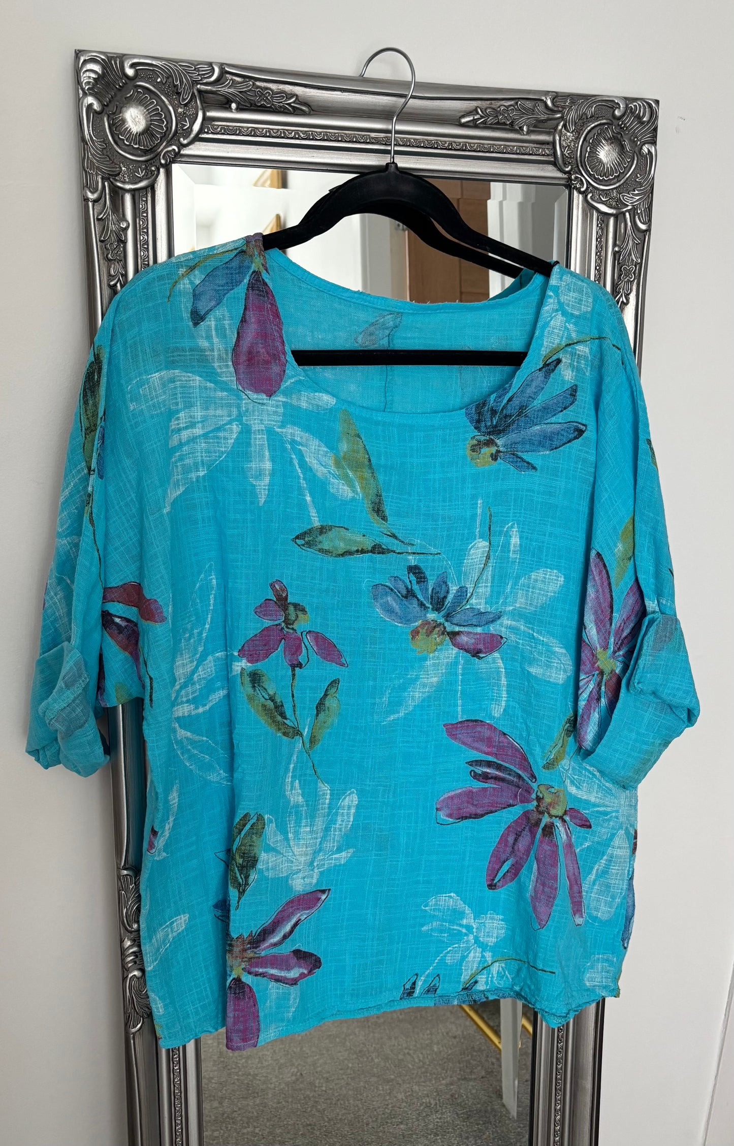 Cotton Floral Print Tunic