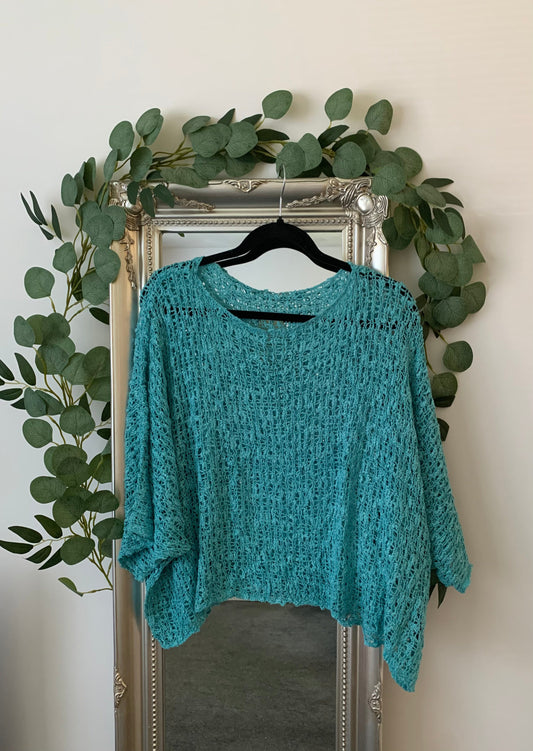 Popcorn Over Top - Turquoise