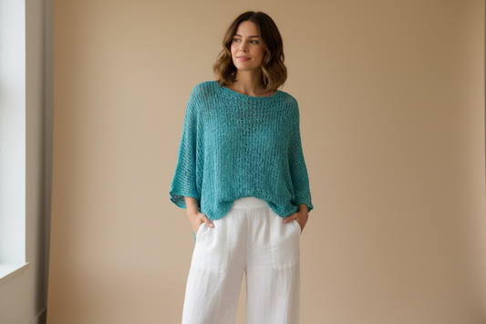 Popcorn Over Top - Turquoise