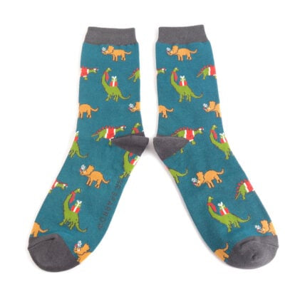 Bamboo Socks For Men - Jolly Dinosaurs