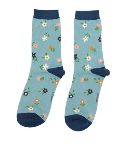 Bamboo Socks For Women - Tiny Flowers