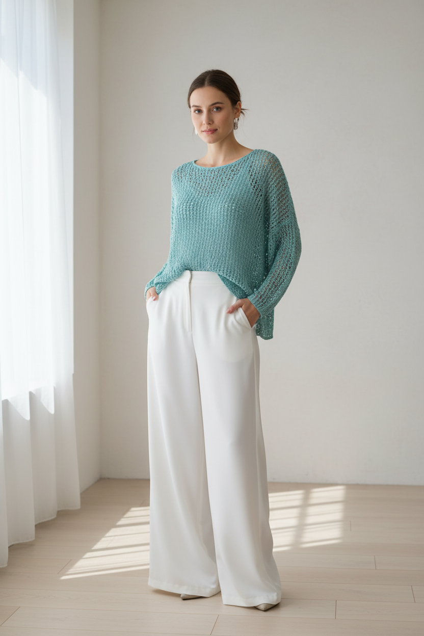 Popcorn Over Top - Sky Blue