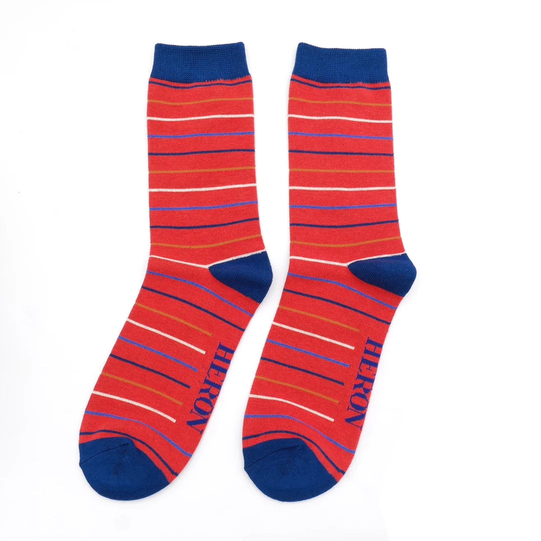 Bamboo Socks For Men - Thin Stripes