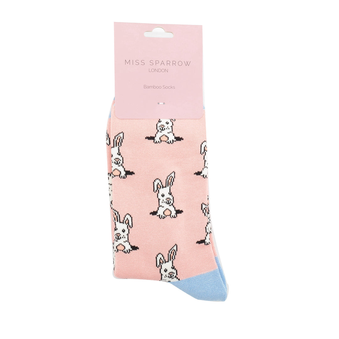 Bamboo Socks For Women - Peek A Boo Bunnies