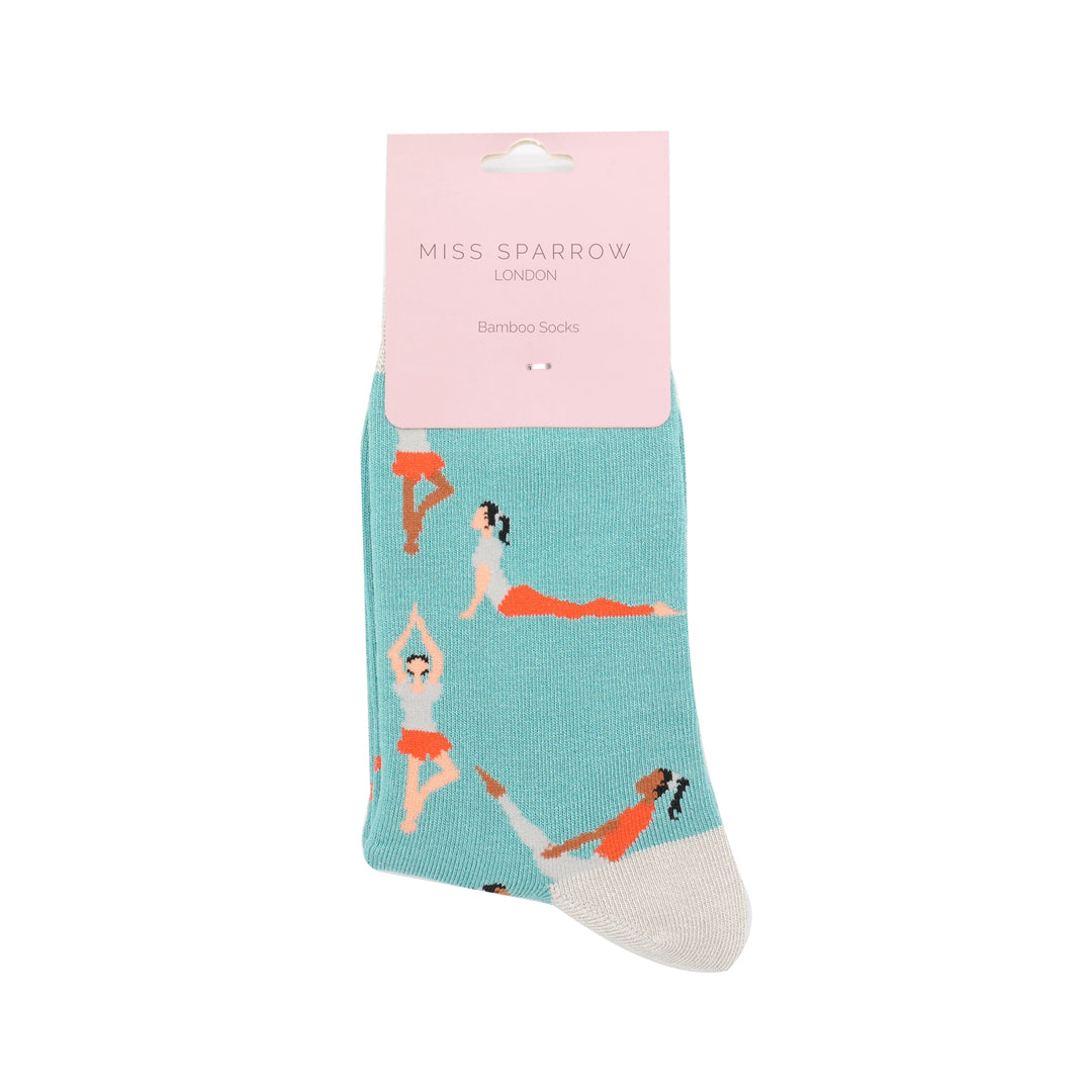 Bamboo Socks For Women - Yoga Poses